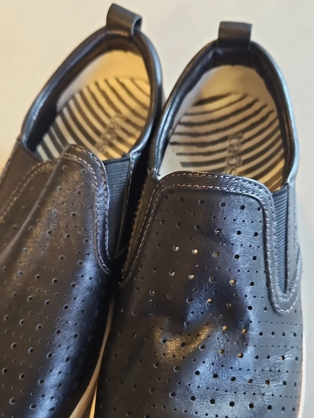 Taos Black Slip On Shoes